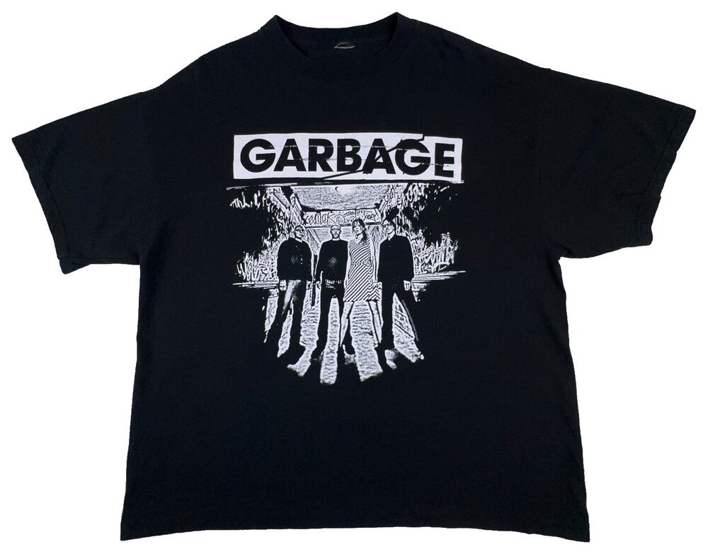 Vintage Garbage Bleed Like Me World Tour 2005 Shirt Mens XL Fit Black Band Tee